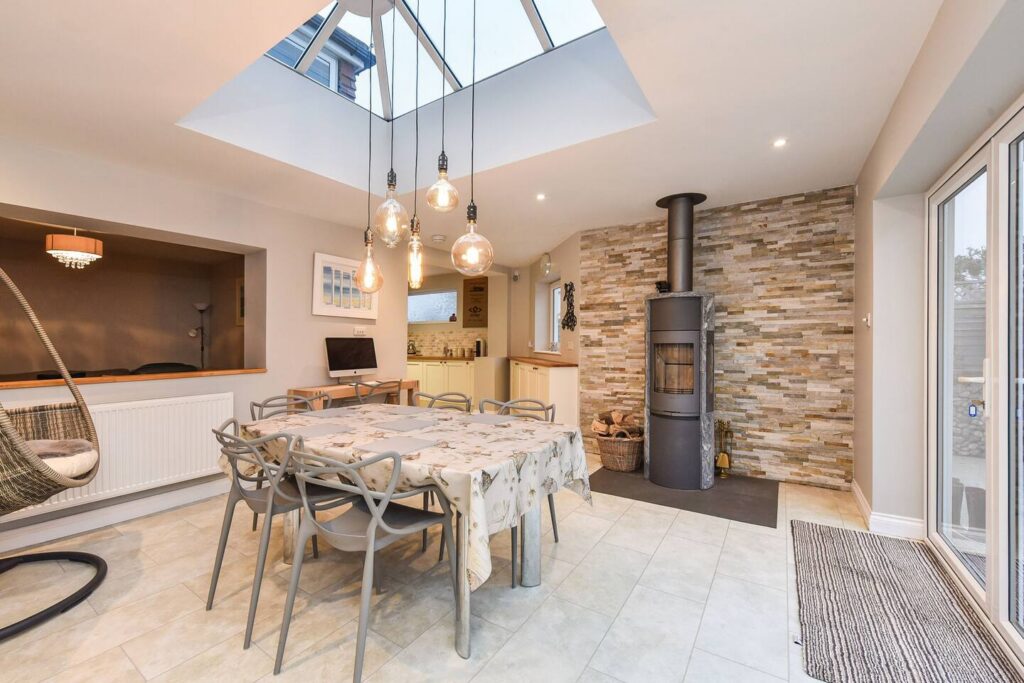 Modern dining room interior