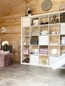 Beauty salon product display