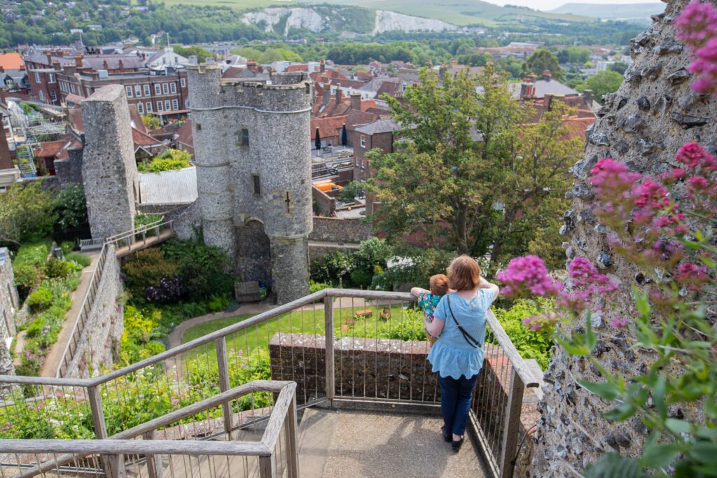Castle gardens scenic view